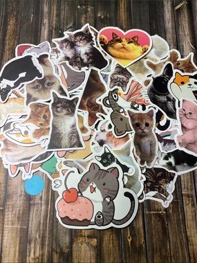 5for$10 Kitty Cat Animal Mixed Sticker 50 Pack Kid friendly Sticker
